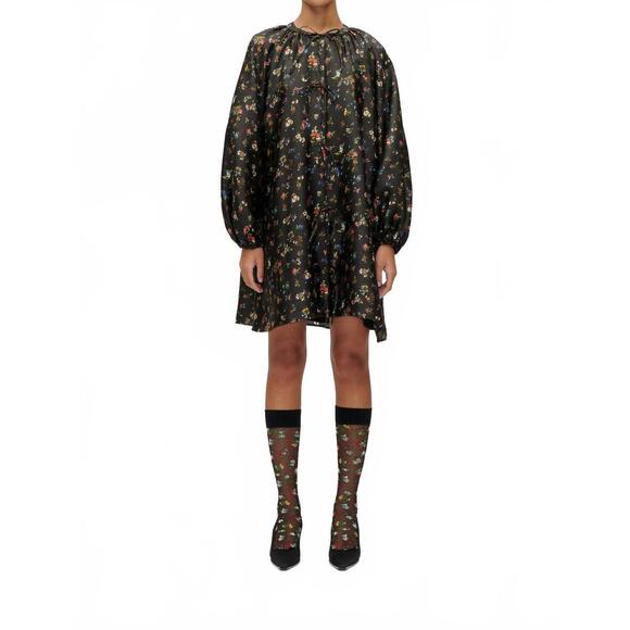 NEW STINE GOYA voluminous bow dress in magnolia garden